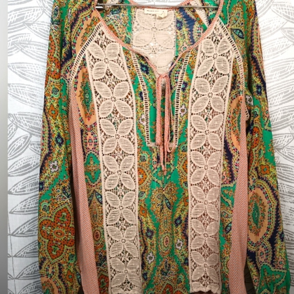 Meadow Rue Giada Cottagecore Boho Hippie Multi Mixed Media Anthropologie